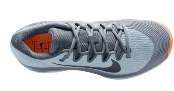 Nike Men's Vapor 12 Clay Court Tennis Shoes 'Ashen Slate/Obsidian/Lt Armory Blue' | Baseline Composure