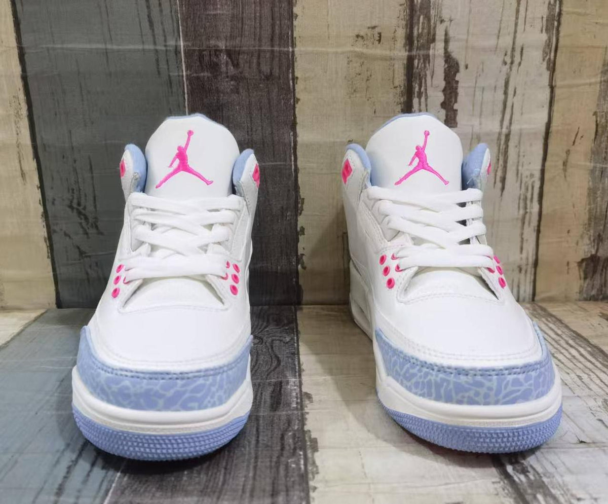 Air Jordan 3 Retro Off-White-Pink-Red Men's | Peony Triptych