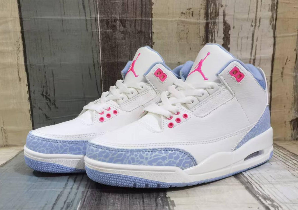 Air Jordan 3 Retro Off-White-Pink-Red Men's | Peony Triptych