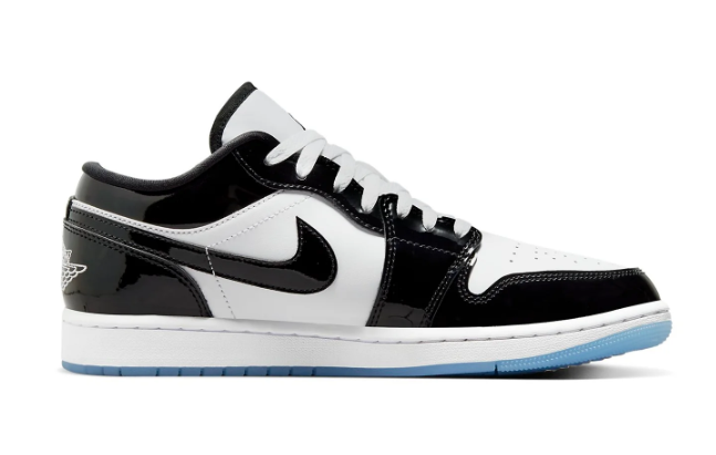 Air Jordan 1 Low SE Black White Concord | Contrast Theory