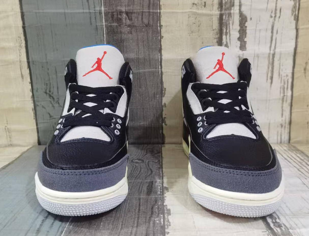 Air Jordan 3 Retro Black-Blue-Red Men's | Nocturne Triad