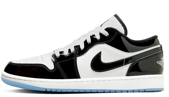 Air Jordan 1 Low SE Black White Concord | Contrast Theory